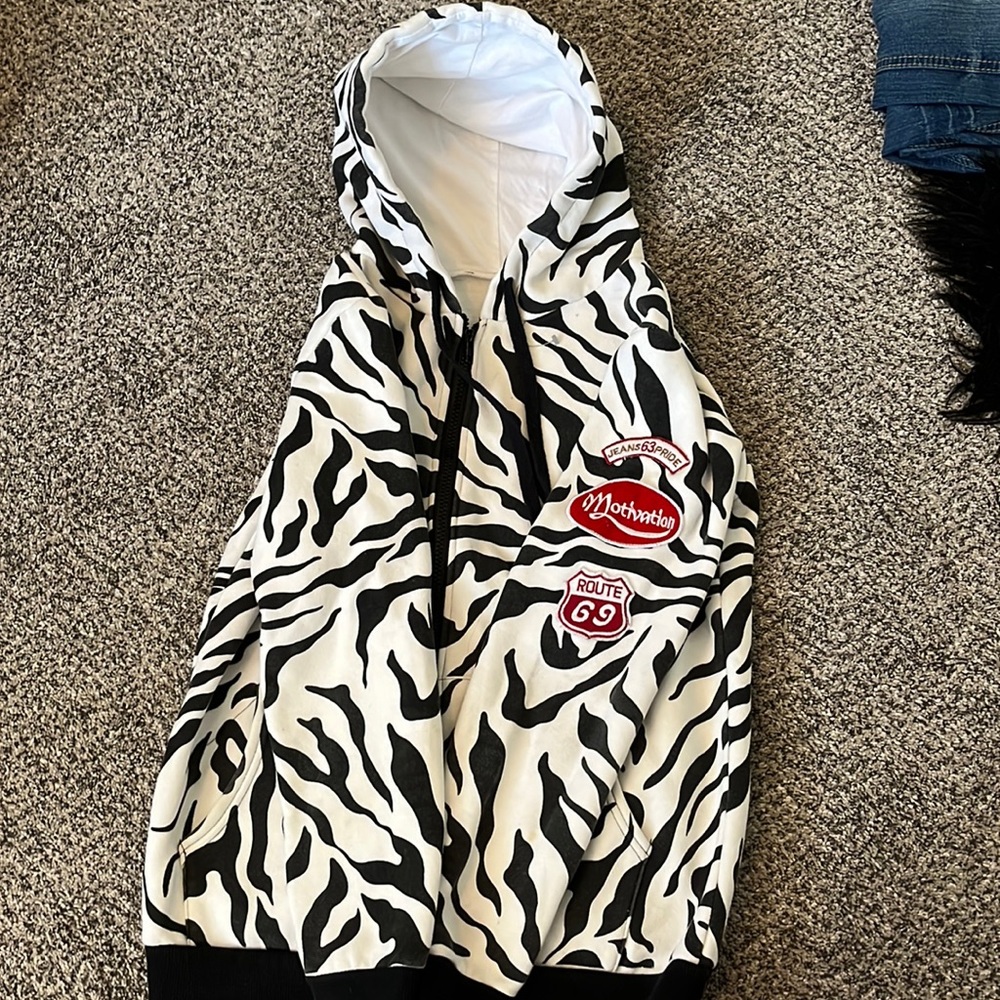 Y2k patchwork hoodie